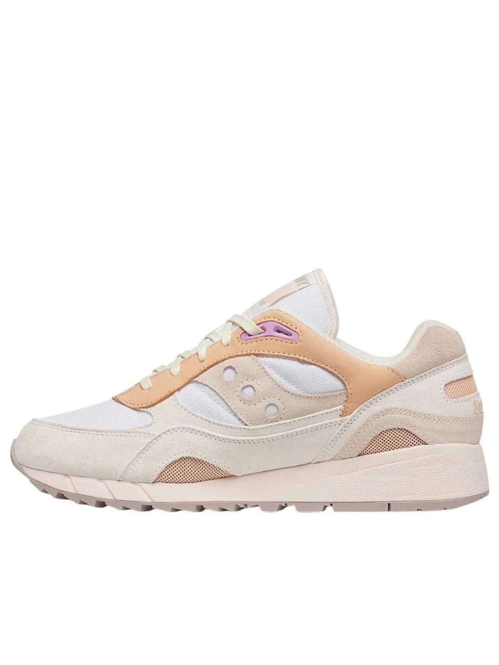 Saucony Shadow 600 Surf Pack White Peach shoes, 5.5 men’s, size 7 women